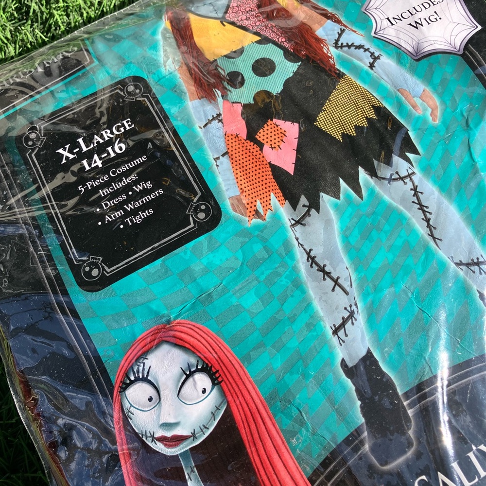 The Nightmare Before Christmas Halloween Costume of Sally X-Large 14-16  5 Piece